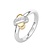 Tirisi Moda TIRISI Moda Ring Kisses Mini Bicolor met diamant TM1138D(2T)