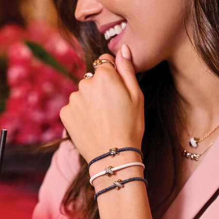 Tirisi Moda TIRISI Moda Collier Kisses Bicolor met diamant TM3012D(2P)