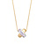 Tirisi Moda TIRISI Moda Collier Kisses Mini Bicolor met diamant TM3061D(2T)