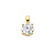 HuisCollectie HuisCollectie Hanger 14k geelgoud met 0.25ct. Lab grown diamant 616456