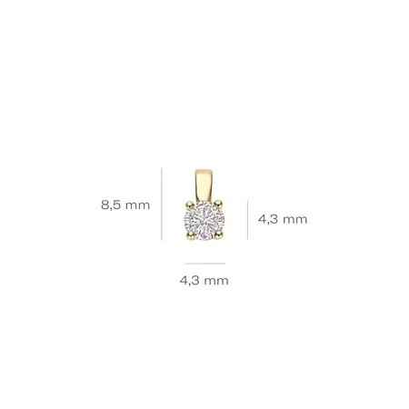 Blush Blush Lab Diamonds Hanger 14k geelgoud met Lab Grown diamant LG6001Y