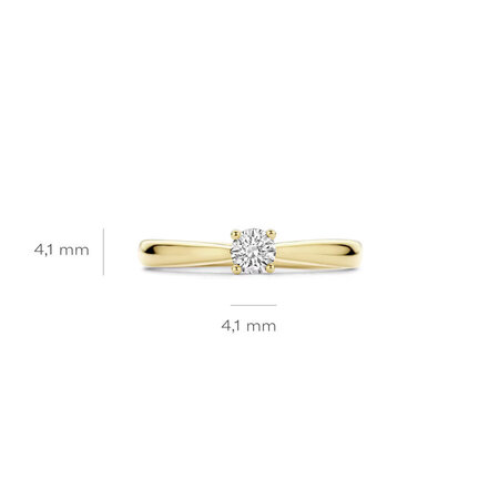 Blush Blush Lab Diamonds Ring 14k geelgoud met Lab grown diamant LG1001Y