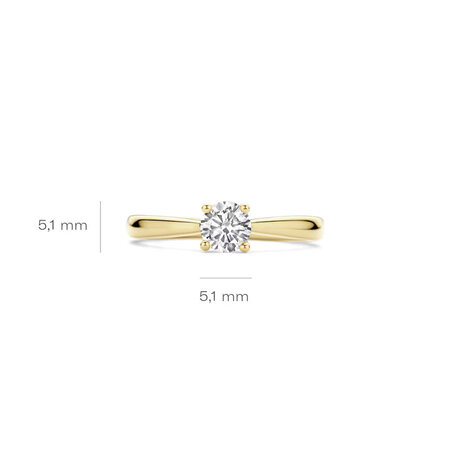 Blush Blush Lab Diamonds Ring 14k geelgoud met Lab grown diamant LG1003Y