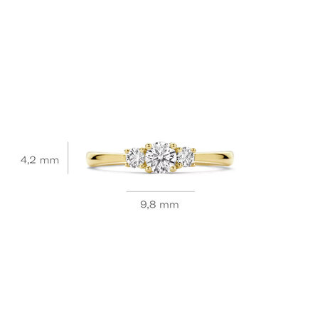 Blush Blush Lab Diamonds Ring 14k geelgoud met Lab grown diamant LG1008Y