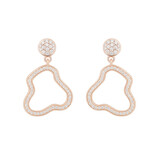 Bron BRON Oorhangers Joy Cloud 18k Roségoud met diamant 8OR4921BR