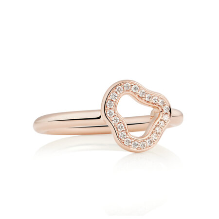 Bron BRON Ring Joy Cloud 18k Roségoud met diamant 8RR4950BR