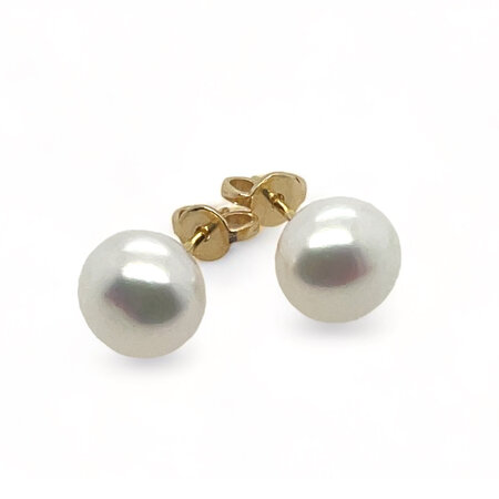 Mrs.Janssen Mrs.Janssen Oorstekers 18k geelgoud met barok zoetwater parel 7.0mm 616519