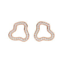 Bron BRON Creoolaanhangers Joy Cloud 18k Roségoud met diamant 8OR4919BR