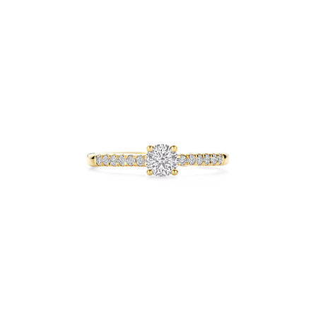 Blush Blush Lab Grown Diamonds ring 14k geelgoud met Lab grown diamant LG1018Y