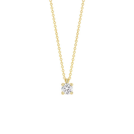 Blush Blush Lab Grown Diamonds Collier 14k geelgoud met Lab grown diamant LG3001Y