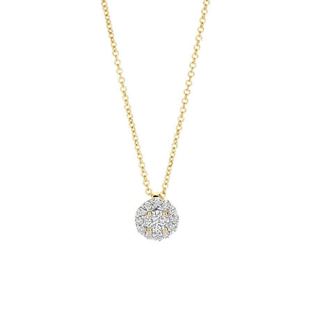 Blush Blush Lab Grown Diamonds Collier 14k geelgoud met Lab grown diamant LG3010Y