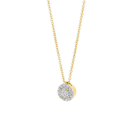 Blush Blush Lab Grown Diamonds Collier 14k geelgoud met Lab grown diamant LG3010Y