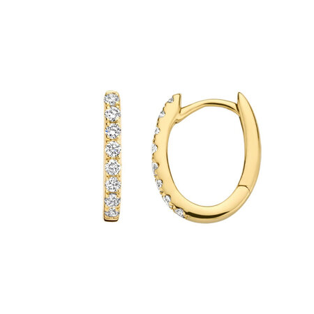 Blush Blush Lab Grown Diamonds Creolen 14k geelgoud met Lab grown diamant LG7006Y