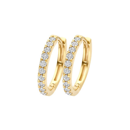 Blush Blush Lab Grown Diamonds Creolen 14k geelgoud met Lab grown diamant LG7012Y