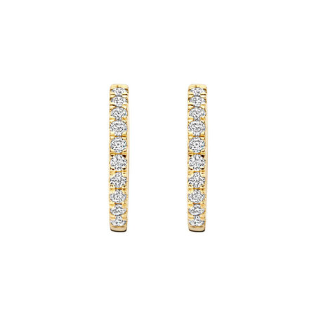 Blush Blush Lab Grown Diamonds Creolen 14k geelgoud met Lab grown diamant LG7012Y