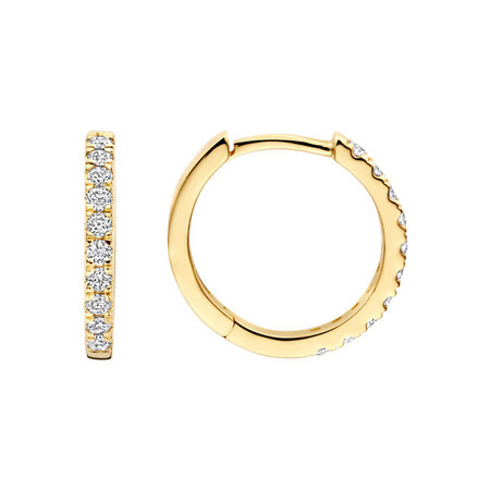 Blush Blush Lab Grown Diamonds Creolen 14k geelgoud met Lab grown diamant LG7012Y