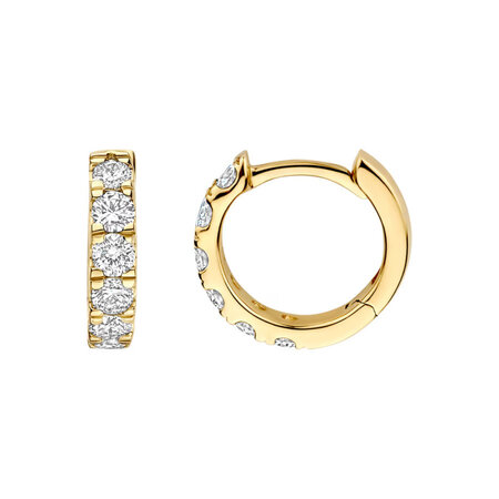 Blush Blush Lab Grown Diamonds Creolen 14k geelgoud met Lab grown diamant LG7031Y