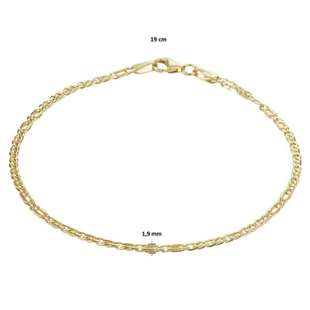 HuisCollectie HuisCollectie Armband 14k geelgoud 616512