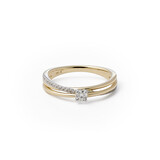 Katinka Berretty Katinka Berretty Ring Elegant Xpression Small 14k geelgoud met diamant 06RGW067BR