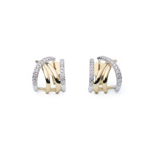 Katinka Berretty Katinka Berretty Oorstekers Illusion Xpression Small 14k geelgoud met diamant 12OGW004BR