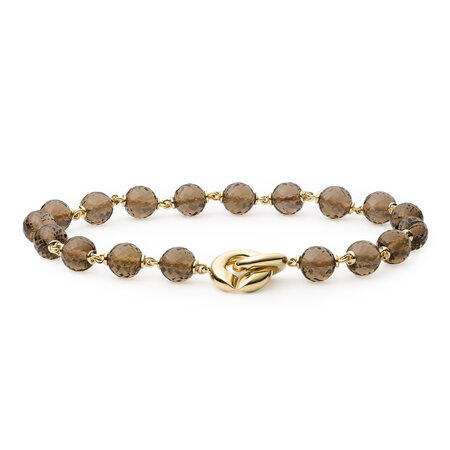 Katinka Berretty Katinka Berretty Armband Magic Xpression 14k geelgoud met Rookkwarts 11AGG041SQ