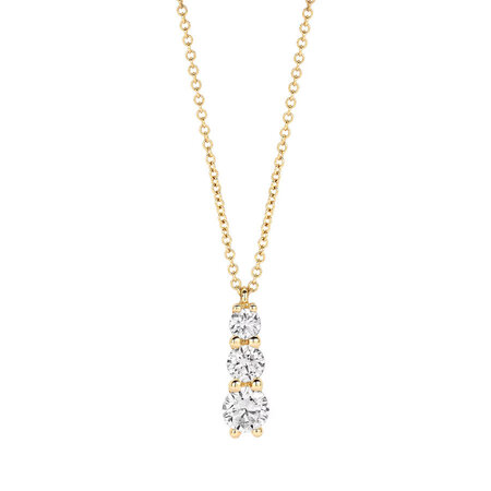 Blush Blush Lab Diamonds Collier 14k geelgoud met Lab grown diamant LG3020Y
