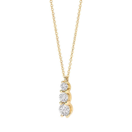 Blush Blush Lab Diamonds Collier 14k geelgoud met Lab grown diamant LG3020Y