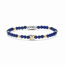  TIRISI Moda Armband Kisses bicolor met Lapis Lazuli TM2254LA(2T)