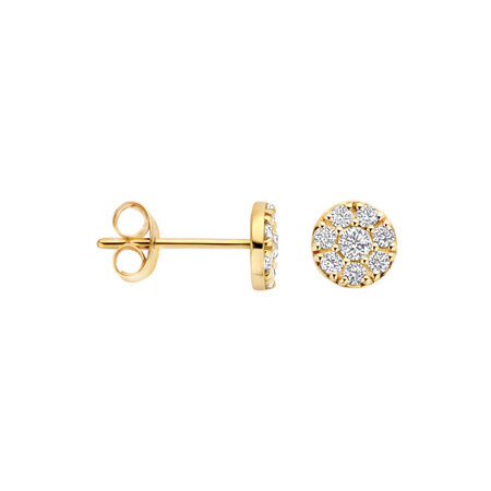 Blush Blush Oorstekers 14k geelgoud met zirkonia 7396YZI