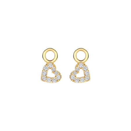 Blush Blush Creoolhangers 14k geelgoud met zirkonia 9098YZI