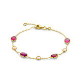 Mrs.Janssen Mrs. Janssen Armband 14k geelgoud met Opaal en Robijn 616654