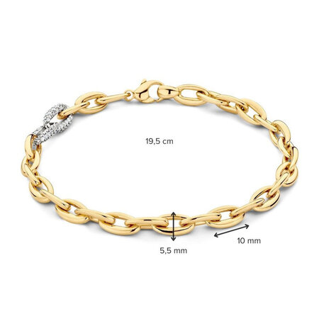 HuisCollectie HuisCollectie Armband 14k geelgoud met diamant 612454