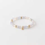  Y&G Armband 14k geelgoud met Chalcedoon, Rozenkwarts en Zoetwaterparels SP0069