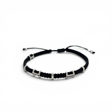  Concordia Armband Bridge 18k witgoud met zwarte diamant AC21/2AN-3OV-S-15-XL-B