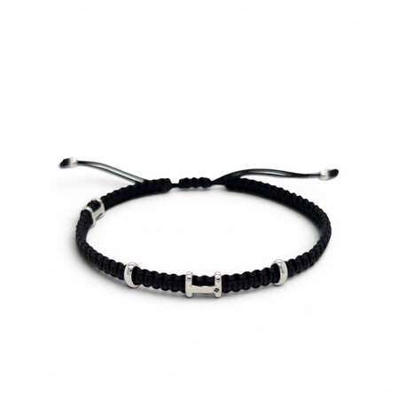 Concordia Concordia Armband Wish 18k Witgoud met zwarte diamant WISH-N-S-15-L/XL-B
