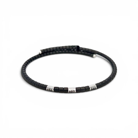 OROTECH OROTECH Armband 18k Witgoud met keramiek en diamant 616188