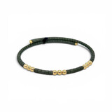 OROTECH OROTECH Armband 18k Geelgoud met groen keramiek 616191
