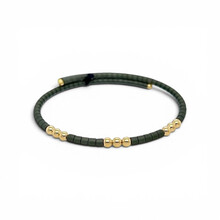 OROTECH OROTECH Armband 18k Geelgoud met groen keramiek 616191