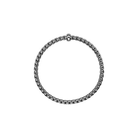 Fope FOPE Armband Flex-it Eka 18k Witgoud met Zwart Rhodium 01M01BK_BN_K_X1X_0XL