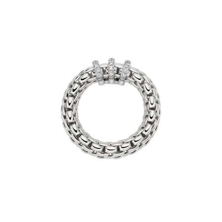 Fope FOPE Ring Flex-It Vendôme 18k Witgoud met diamant 59202AX_PB_B_XBX_00M