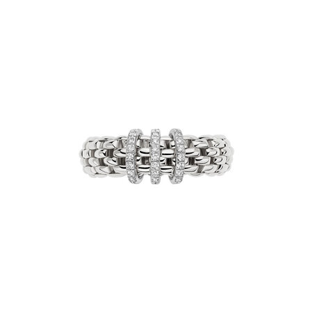 Fope FOPE Ring Flex-It Vendôme 18k Witgoud met diamant 59202AX_PB_B_XBX_00M