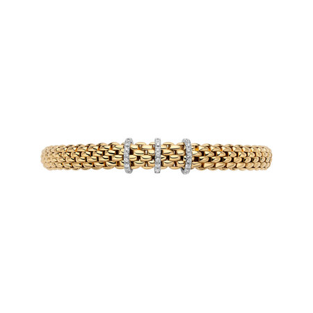 Fope FOPE Armband Flex-It Vendôme 18k Geelgoud met diamant 59202BX_PB_G_XBX_00M
