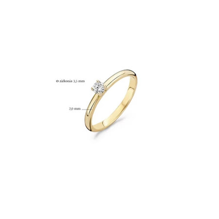 Blush Blush ring 14k geelgoud met zirkonia 1112YZI