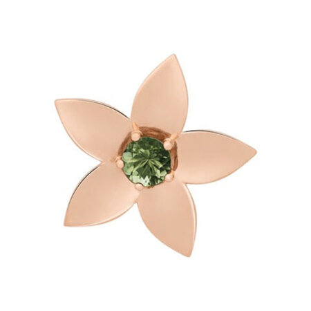 Bron BRON Broche Poppy 18k Roségoud met Toermalijn 8BR1292GT