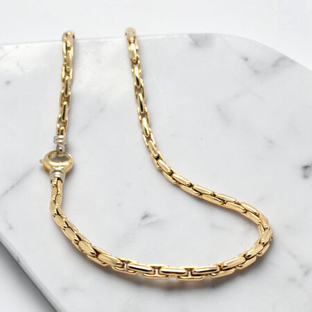 Monzario Monzario Links Collier 14k geelgoud 899C Geel