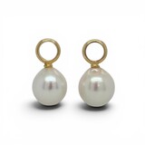 Mrs.Janssen Mrs.Janssen Creoolhangers 14k geelgoud met Zoetwaterparel Barok 12x13mmmm 616851