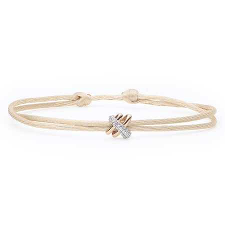 Katinka Berretty Katinka Berretty Armband Candy Xpression 14k Roségoud met diamant 09HRW092BR