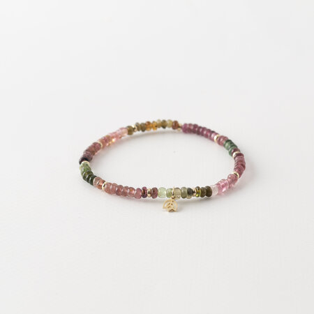 Y&G Y&G Armband 14k geelgoud met Toermalijn 10-4051