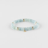 Y&G Y&G Armband 14k geelgoud met Aquamarijn - 7036