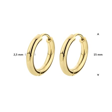 Mrs.Janssen Mrs. Janssen creolen 14k geelgoud 616877